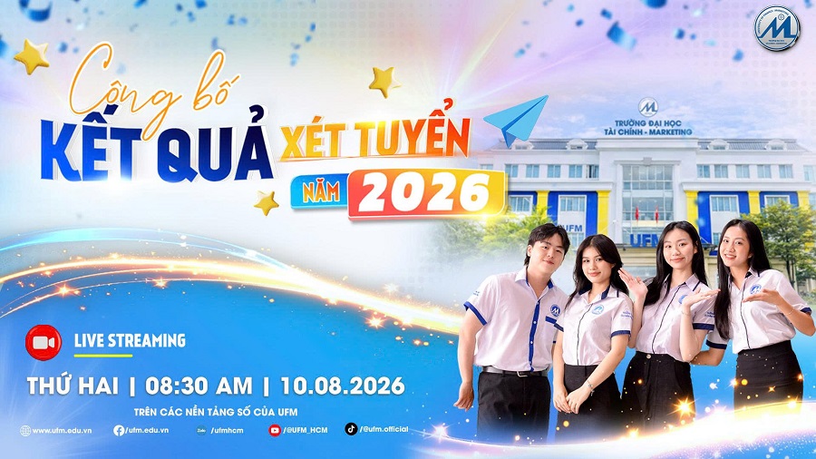 [Trực tiếp] Công bố Kết quả xét tuyển UFM năm 2026