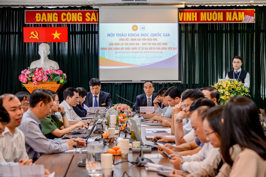 Hội thảo quốc gia “Tổng kết, đánh giá tính hiệu quả, bảo đảm lợi ích quốc gia – dân tộc của Việt Nam trong quá trình hội nhập quốc tế từ Đại hội XI của Đảng đến nay”